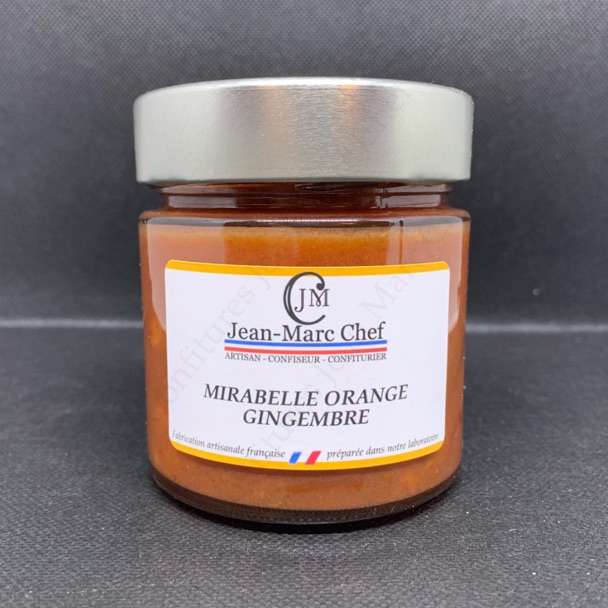 Confiture Mirabelle Orange Gingembre